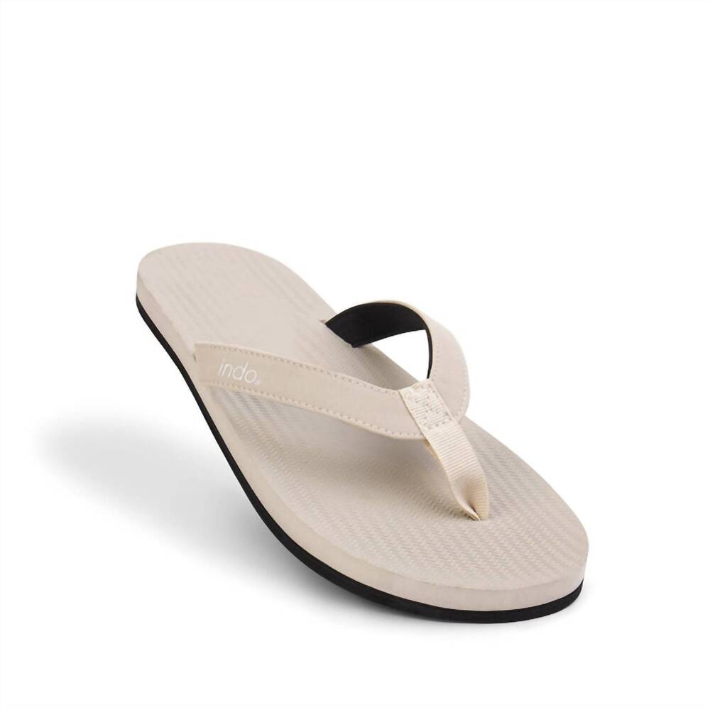 NEW INDOSOLE women's essential flip flop in sea salt